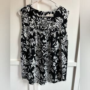 LOFT Floral Tank Blouse